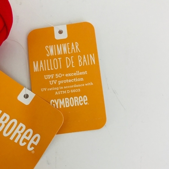 Gymboree 2018 Red Star 2 Piece Swimsuit Bi… - Picture 2 of 6